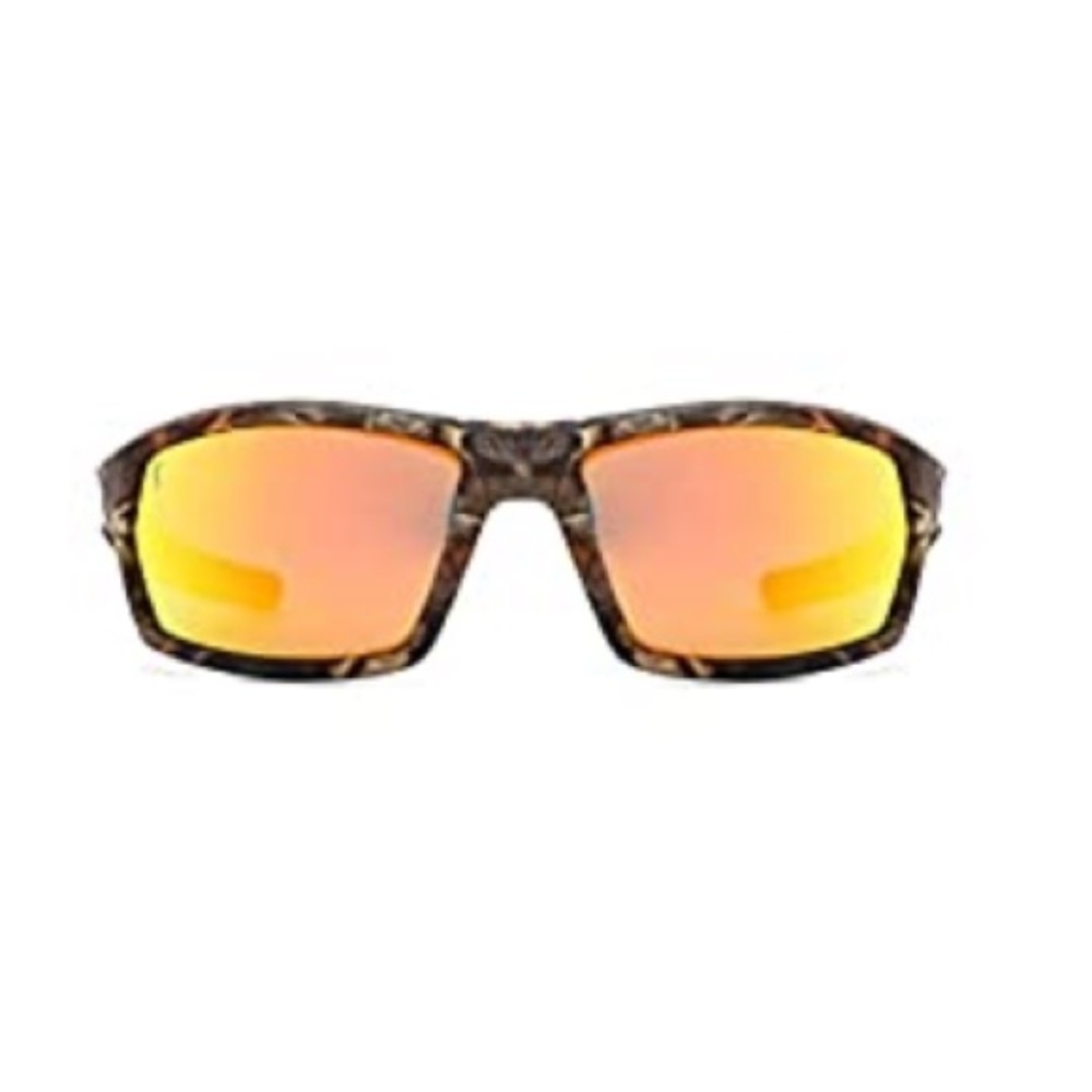 NEW! Polarized Sunglasses Wraparound Unisex 100% UV Protection Camo Orange Lens